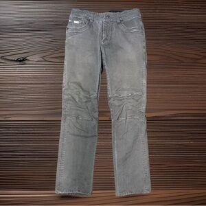 KUHL Rebel Original Saddle Stitched Jean Pants Mens 33x32 Vintage Patina Grey